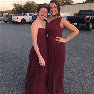 Burgundy formal dress